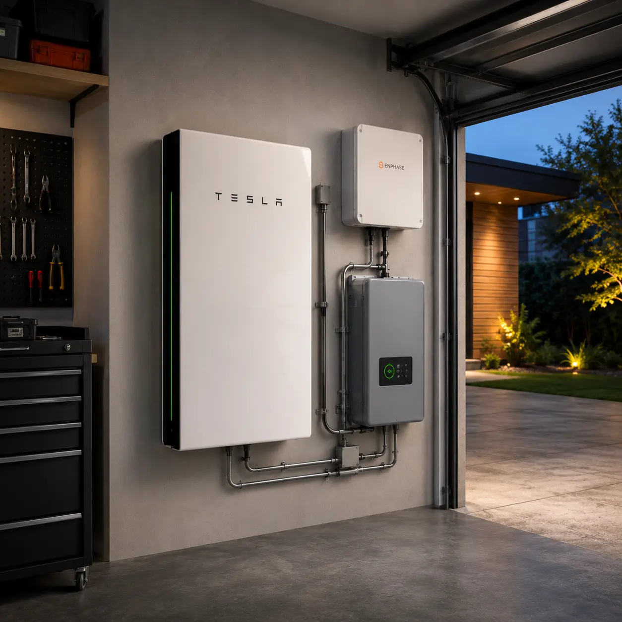 Home battery backup installation
