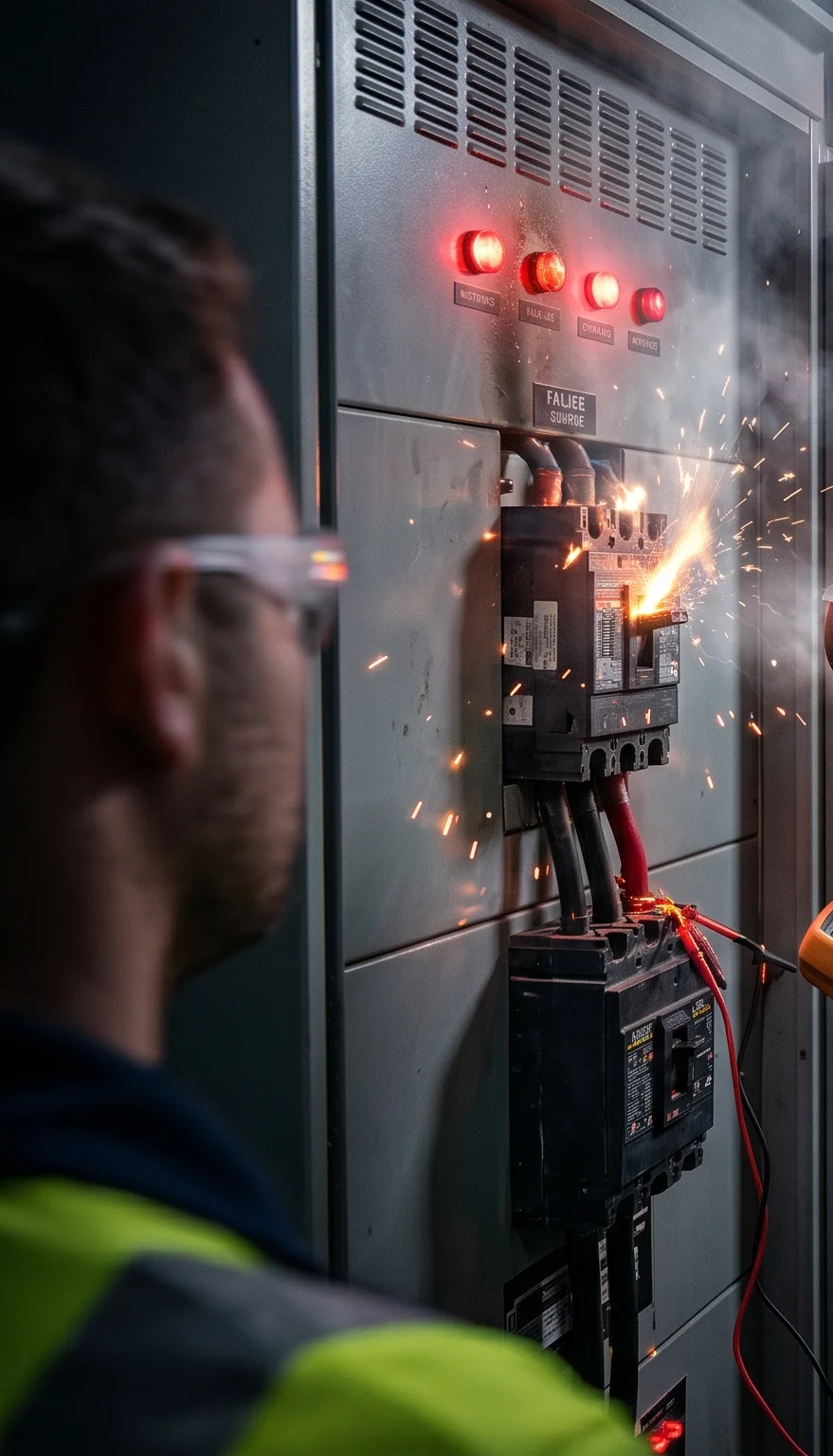 Commercial emergency main breaker investigation